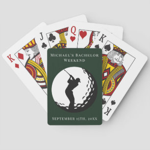 Cartes à jouer personnalisées   Week-end de golf p
