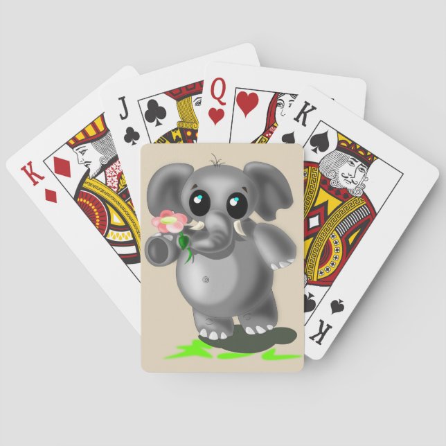 Cartes à jouer Petit Éléphant (dos)