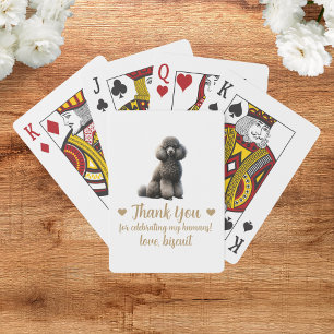 Cartes à jouer pour cadeau de mariage de chien