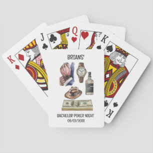 Cartes à jouer pour soirée Poker de Bachelor