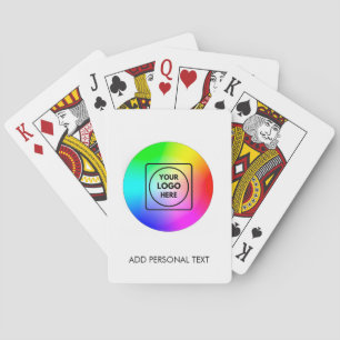 Cartes à jouer promotionnelles en gros avec logo p