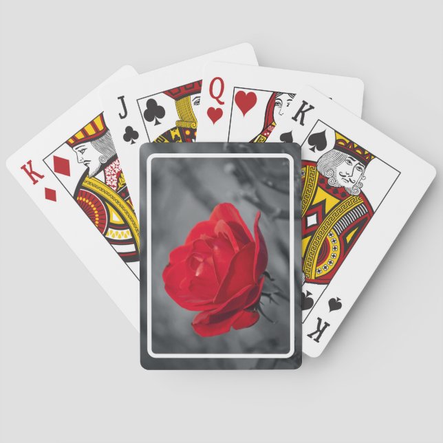 Cartes à jouer Red Rose (dos)