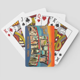 Cartes à jouer rétro du parc des Great Smoky Mount