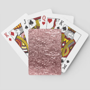 Cartes à jouer Rose Gold Liquid Chrome Metallic Ch