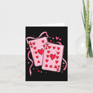 Cartes à jouer Saint-Valentin 6 7 67 Six Sept Sain