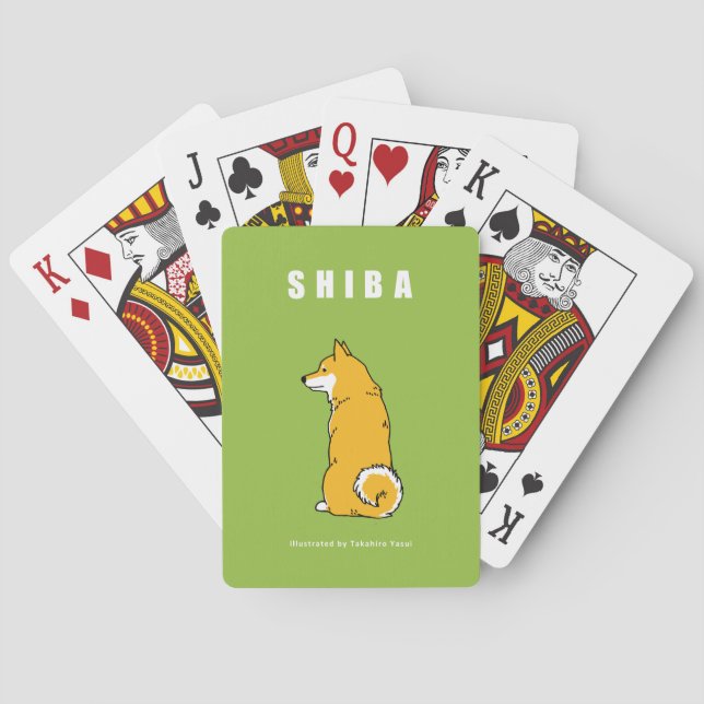 Cartes à jouer Shiba (dos)