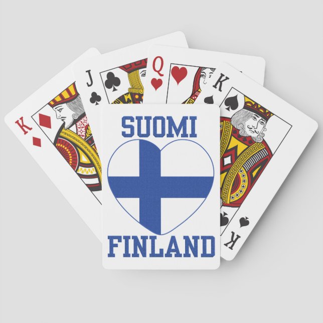 cartes à jouer SUOMI FINLANDE (dos)