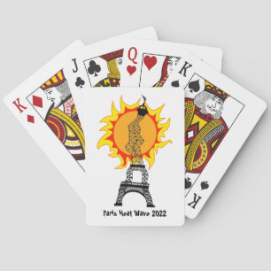Cartes à jouer sur la vague de chaleur à Paris 202