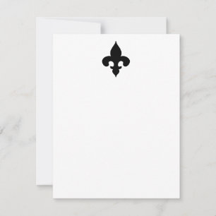 Cartes à notes plates Fleur de Lis