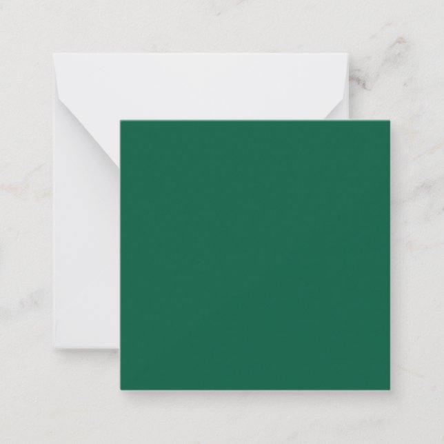 Cartes à notes vert foncé riches (Devant)