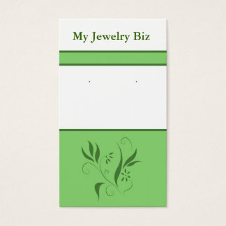 Cartes à oreilles florales vertes