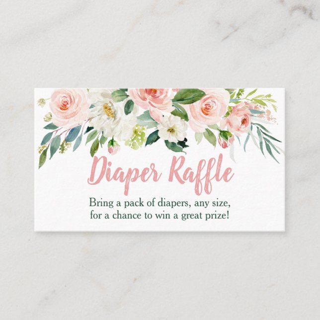 Cartes à rayures à Baby shower rose pâle (Devant)