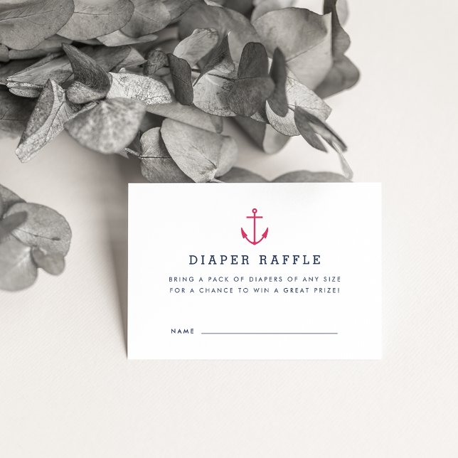 Cartes à roulettes de Baby shower nautique | Rose (Créateur téléchargé)