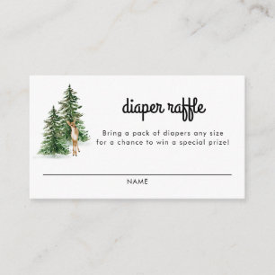 Cartes à roulettes de Baby shower rustique d'hiver