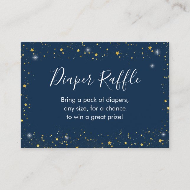 Cartes à roulettes Twinkle Star Navy et Gold Diape (Devant)