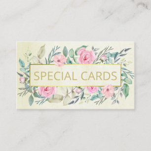 Cartes artisanales Vintages à cadres floraux Scra