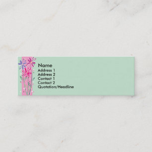 Cartes assez florales de profil de bord