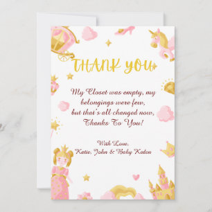 Cartes baby shower Merci