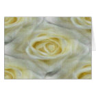 Cartes blanches de roses d'Eau-Couleur