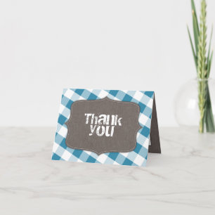 Cartes bleues et blanches de Merci de toile de