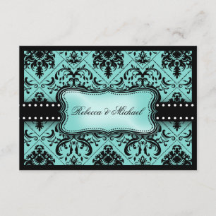 Cartes bleues et noires de bel Aqua de la damassé