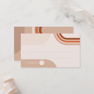 Cartes Boho Abstrait Beige Place