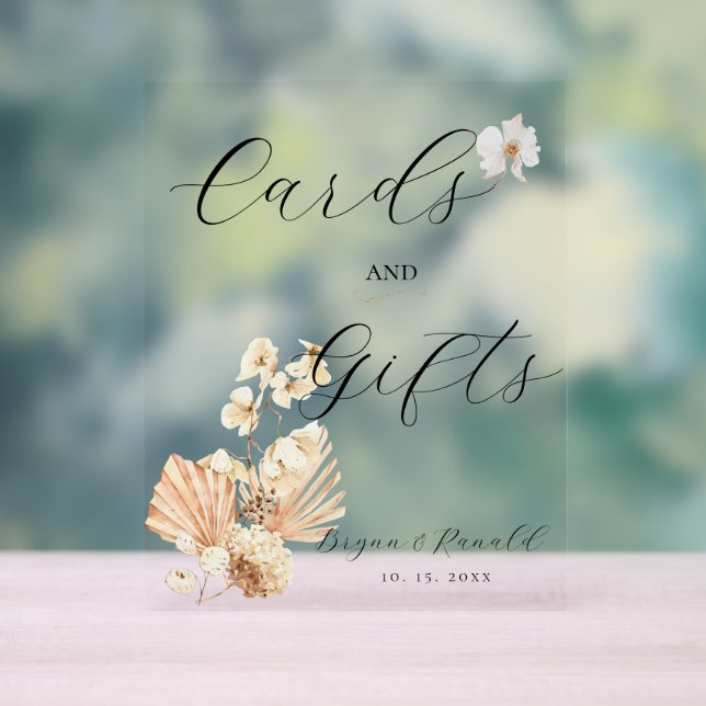 Cartes Boho, cadeaux et bouquets (Neutre)