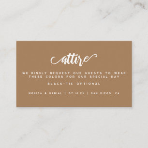 Cartes Boho Earth Tone Mariage Color Palette