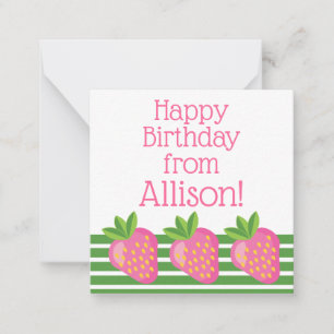 Cartes Cadeaux Cartes Cadeaux Stripes & Fraises