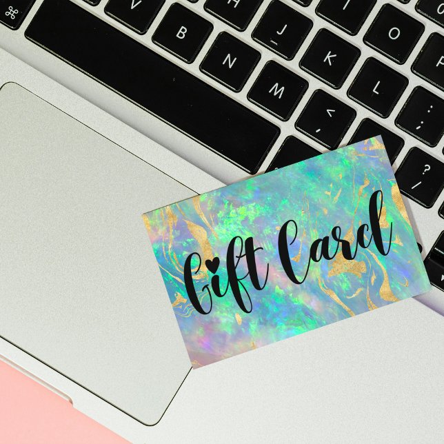 Cartes cadeaux de la Boutique Opal Bleue Moderne (Créateur téléchargé)