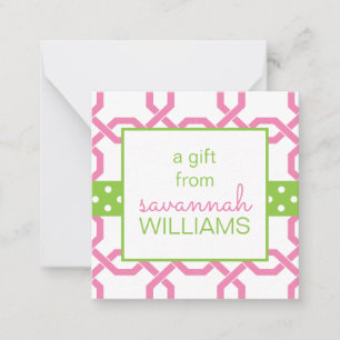 Cartes Cadeaux Lattice & Grosgrain