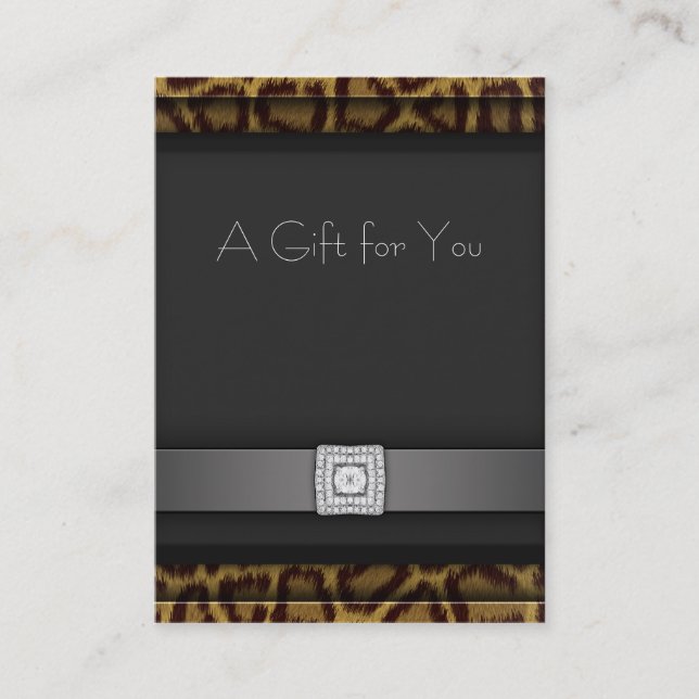 Cartes cadeaux Leopard Business (Devant)