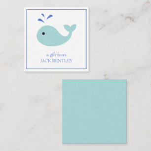 Cartes Cadeaux Personnalisées Cute Whale