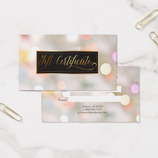 Cartes-cadeaux PixDezines Coton Candy Bokeh (Bureau)
