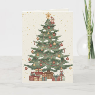 Cartes Cadeaux Sapin de Noël Joyeux sous l'Arbre
