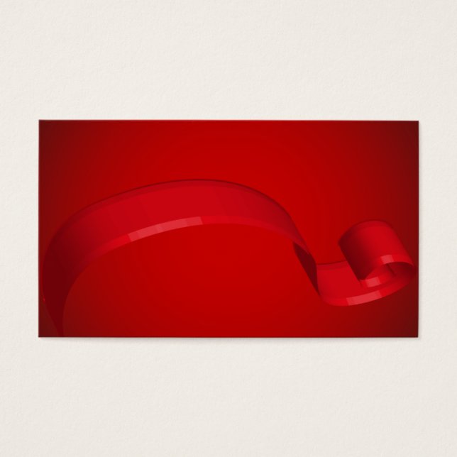 Cartes-cadeaux simples en ruban rouge (Devant)
