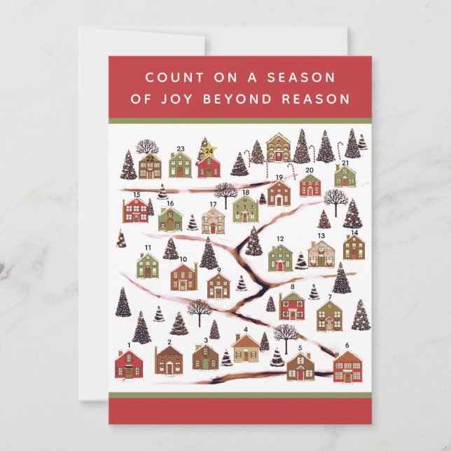 Cartes Calendrier de Noël (Devant)