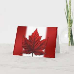Cartes Canada Drapeau Cartes de voeux personnalisé
