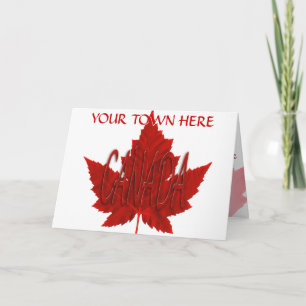 Cartes Canada Drapeau Cartes de voeux personnalisé