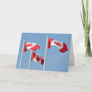 Cartes Canada Drapeau Cartes de voeux personnalisé