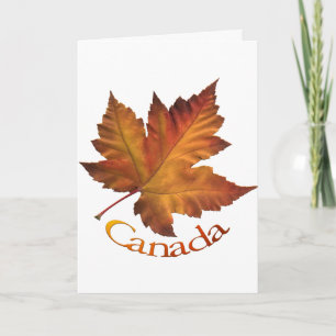 Cartes Canada Feuille d'érable Cartes de voeux