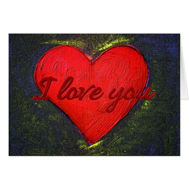 Cartes cardiaques peintes (Devant horizontal)