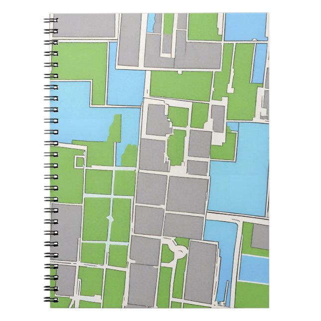 Cartes Carnet spiral - Bleu (Devant)