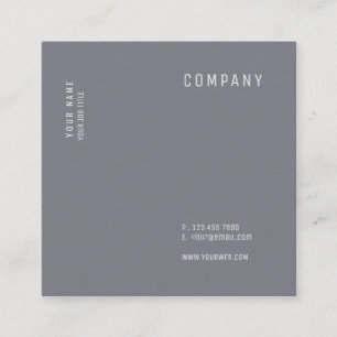 Cartes carrées souples modernes minimalistes