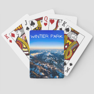 Cartes Carte de jeu classique du parc d'hiver