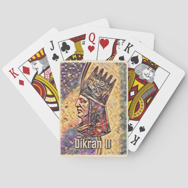 Cartes Carte de jeu classique du roi d'Arménie Dikran II (dos)