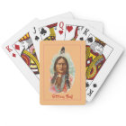 Carte de jeu en chef amérindien