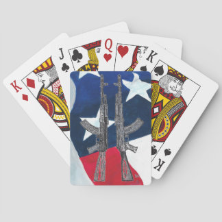 Cartes Carte de jeu patriotique AK47