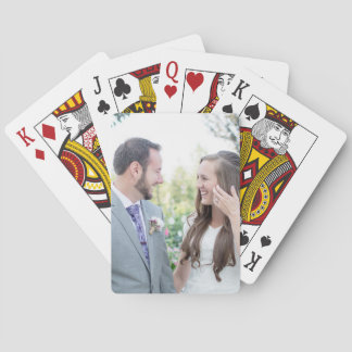Cartes Carte de jeu photo de mariage personnalisée