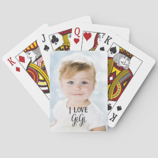 Cartes Carte de jeu photo pour grand-mère